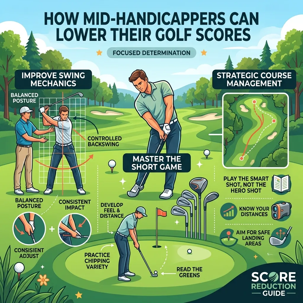 How can mid handicappers lower their scores