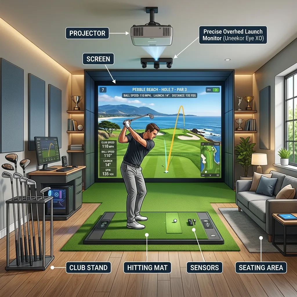 What Does a Home Golf Simulator Setup Actually Include