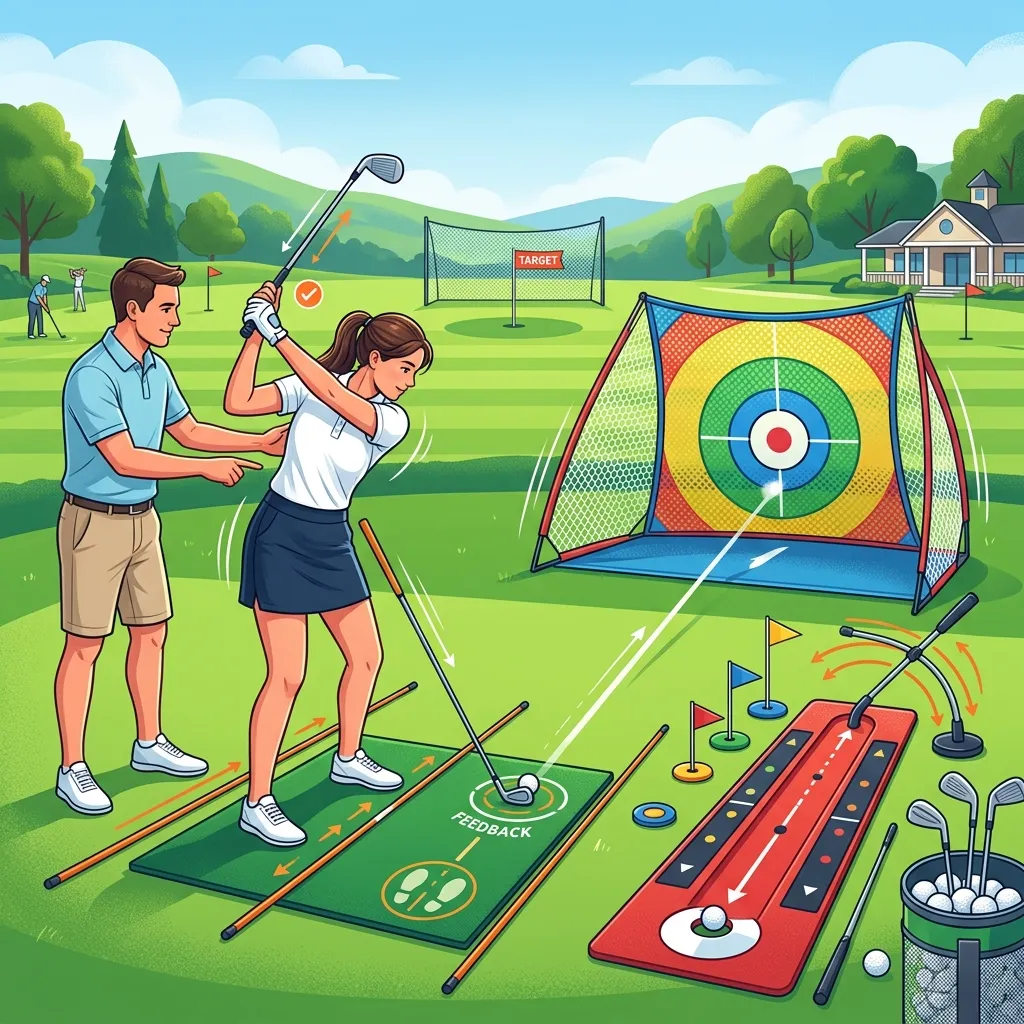What golf training aids help beginners improve fastest