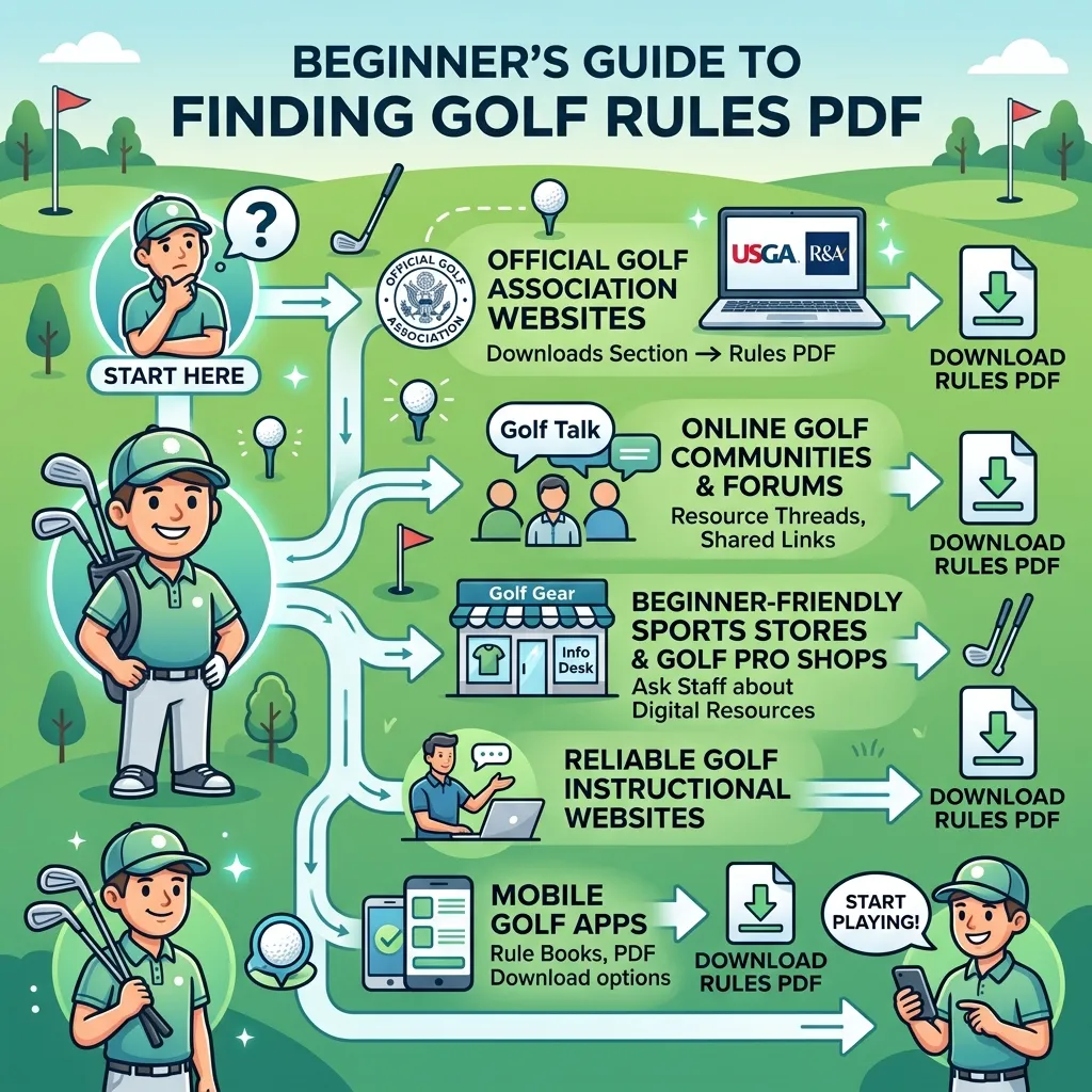 Where can I find a golf rules PDF guide for beginners