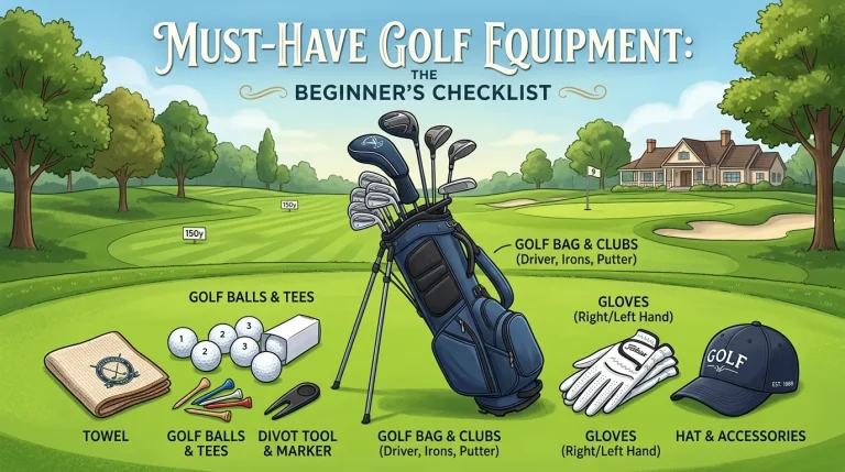 Must-Have Golf Equipment: The Complete Beginner’s Checklist Must-Have Golf Equipment The Complete Beginner's Checklist